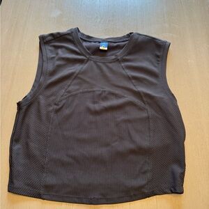Old Navy Black Sleeveless Muscle Tee